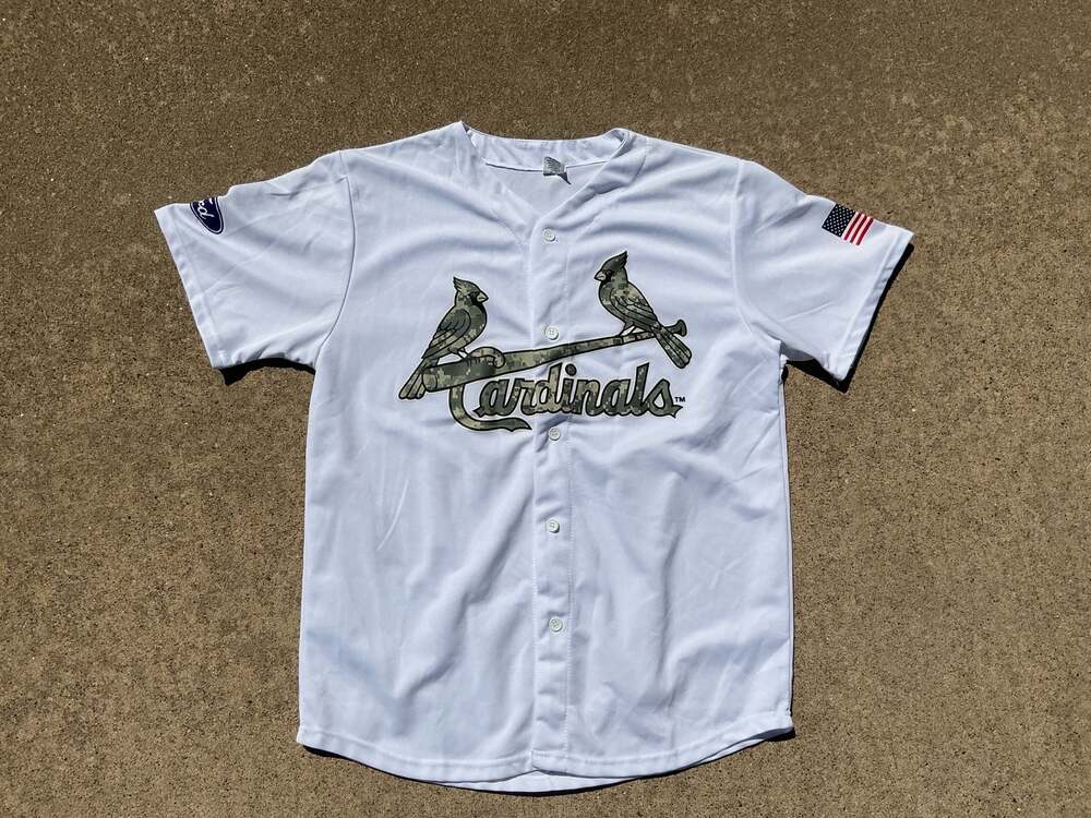St. Louis Cardinals MLB Digital Camo Baseball Jersey White XL PROMO